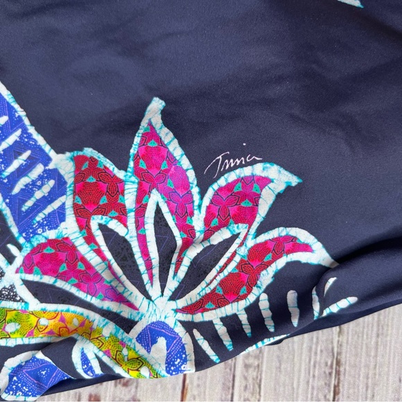 Trina Turk Navy Swim Bikini Bottom - Picture 5 of 7